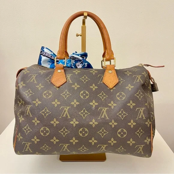 Classic "Speedy 30" Style Top-Handle Satchel - Picture 2 of 11